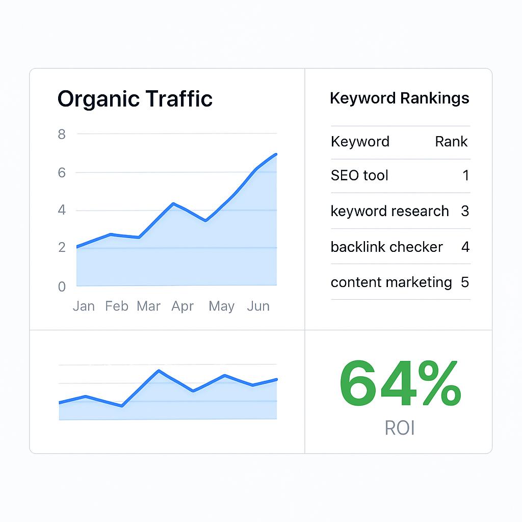 Аналитика результатов SEO продвижения с расчетом процента от продаж