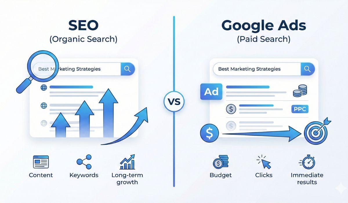 Сравнение SEO-продвижения и контекстной рекламы для сайта