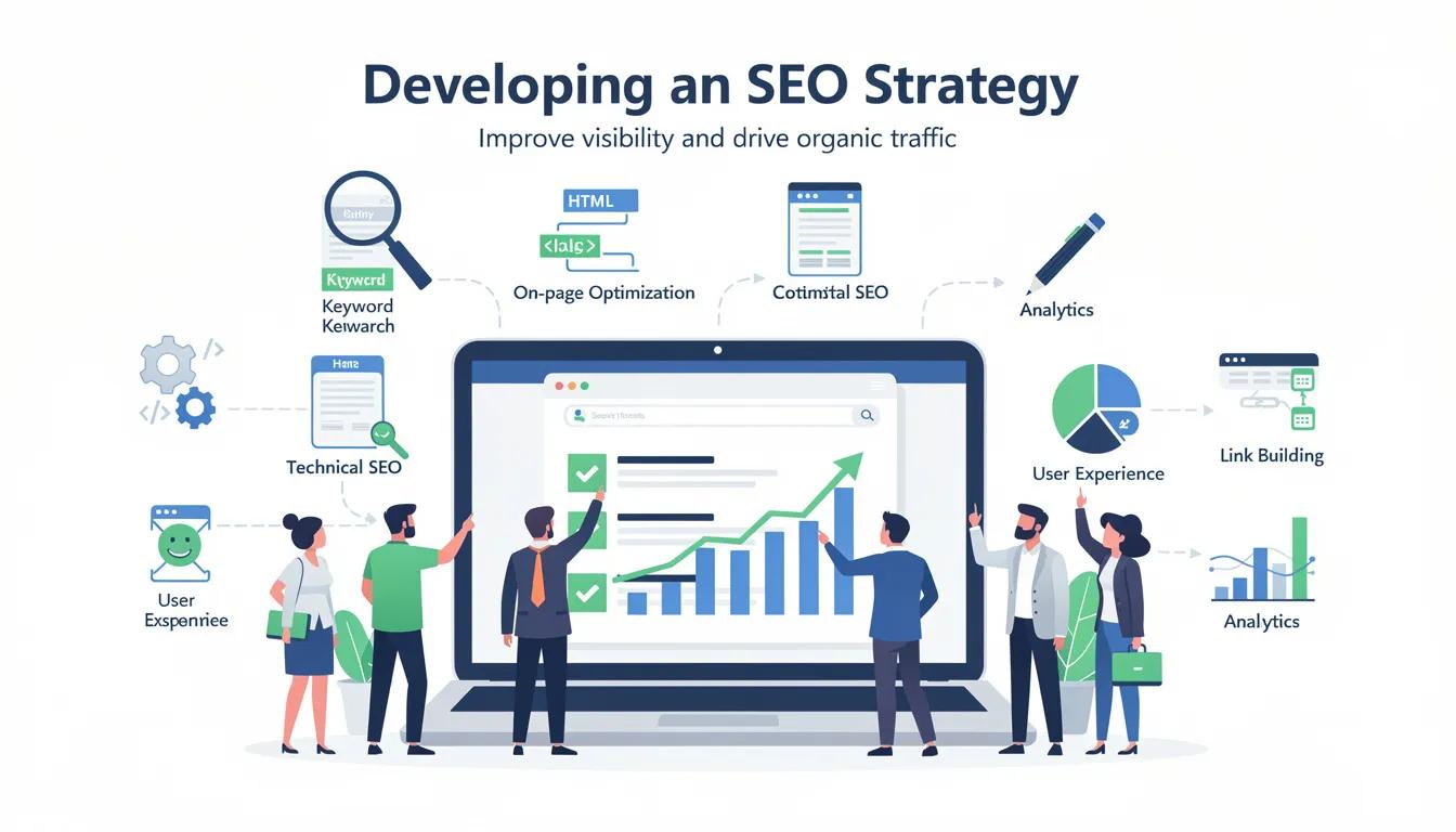 SEO manager анализирует данные поискового продвижения